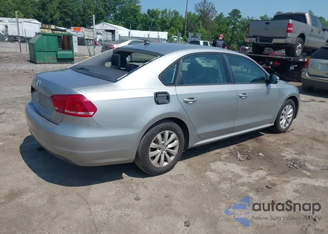 2013 Volkswagen Passat 2.5L S из США, поврежденный, VIN 1VWAP7A33DC075407
